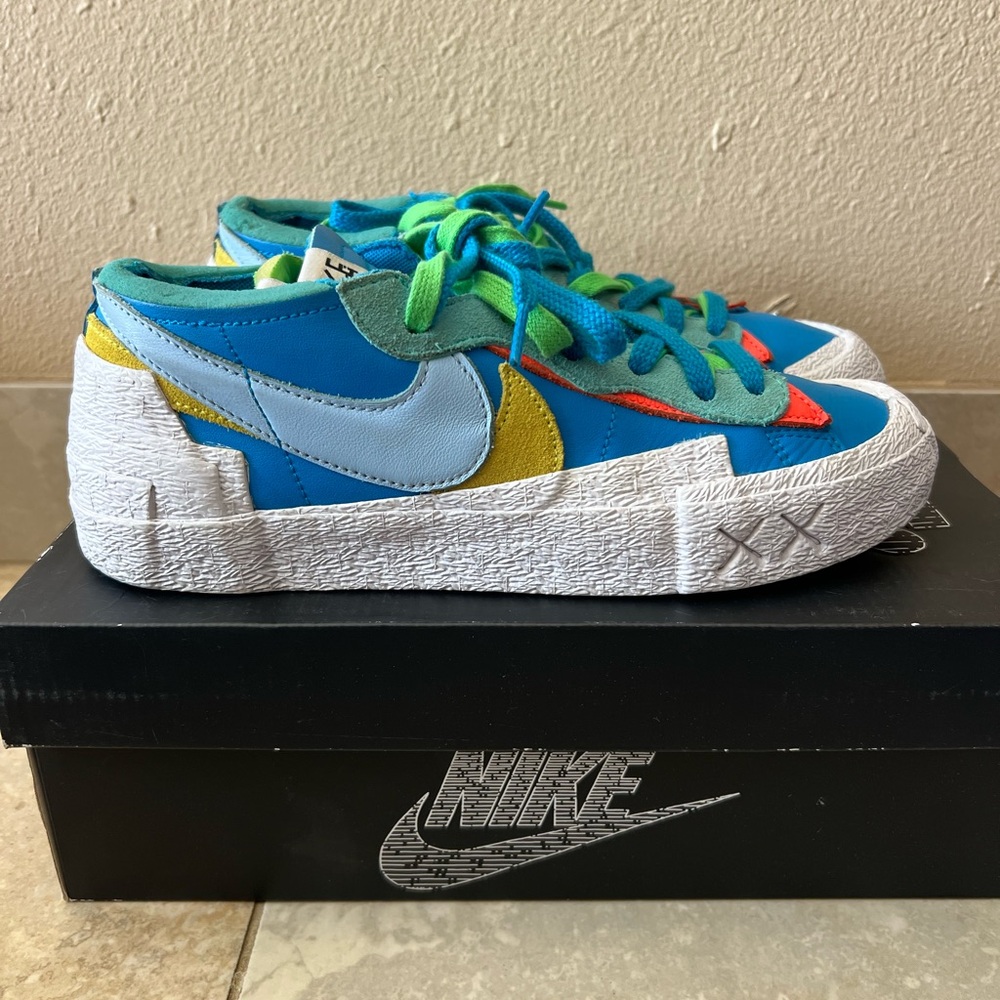 🎈HP🎉🥳 Nike Blazer Low Sacai Kaws 8M - Picture 2 of 12